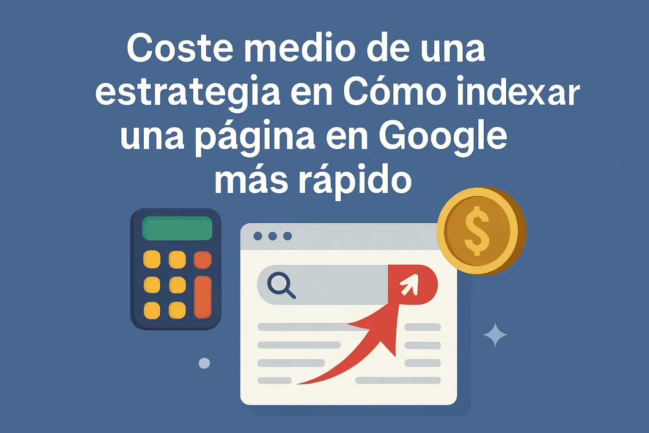 coste medio de una estrategia en Cómo indexar una página en Google más rápido