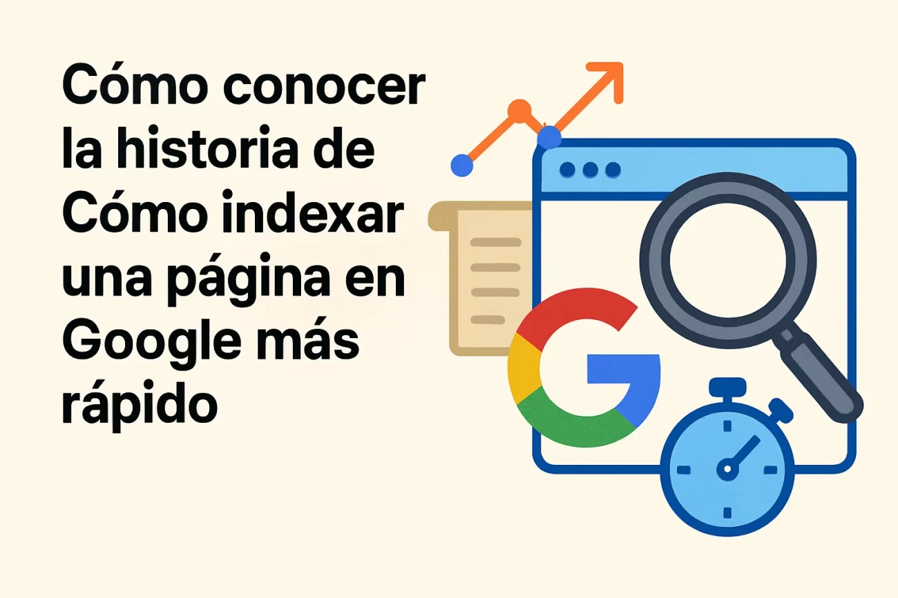 cómo conocer la historia de Cómo indexar una página en Google más rápido