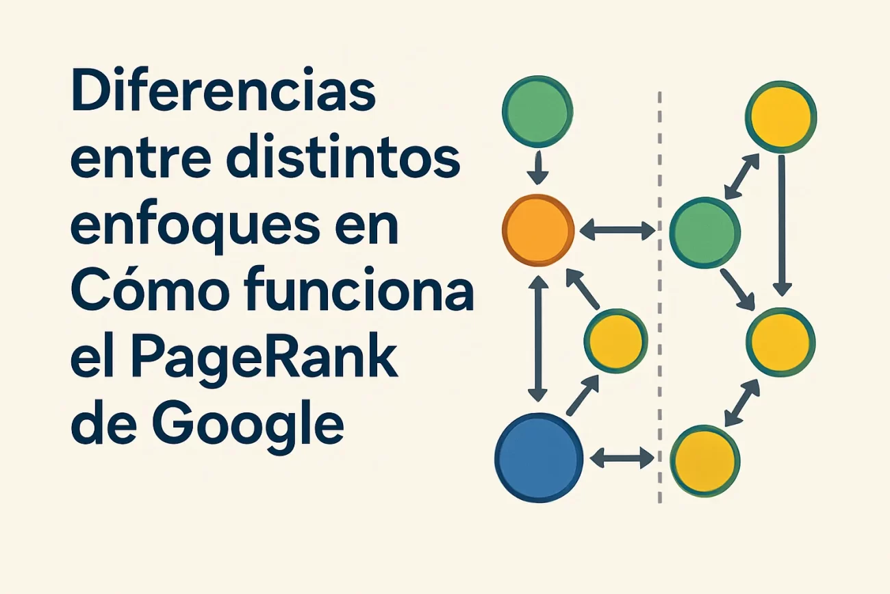 diferencias entre distintos enfoques en Cómo funciona el PageRank de Google