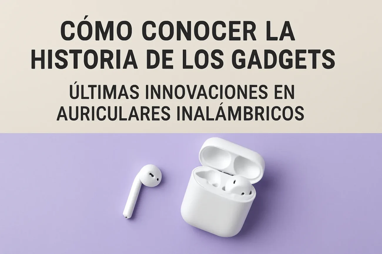cómo conocer la historia de los gadgets Últimas innovaciones en auriculares inalámbricos