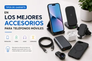 Tipos de gadgets en los mejores accesorios para teléfonos móviles